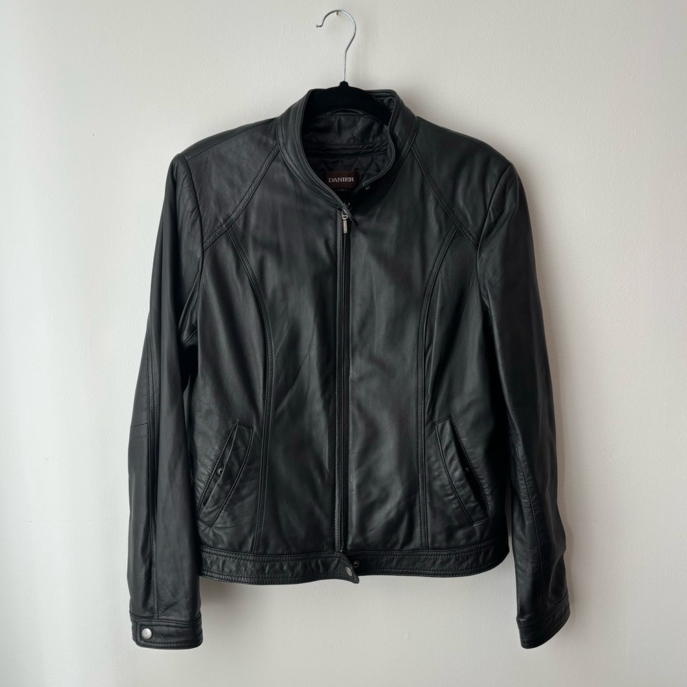 Black Leather Jacket // Danier